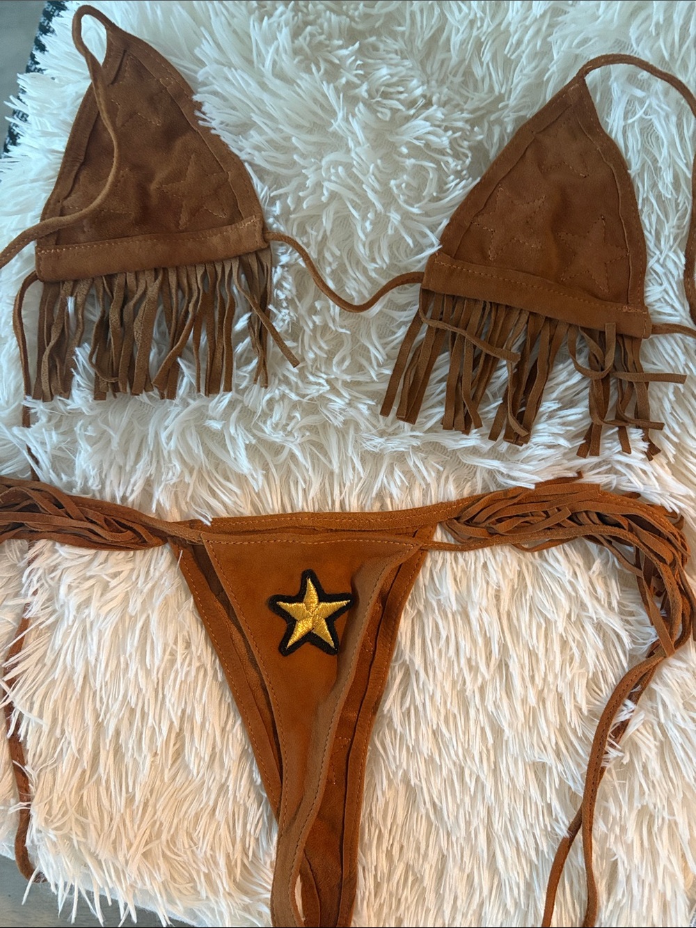 Andi Bagus BRAND NEW NEVER WORN suede western bikini - Picture 3 of 9